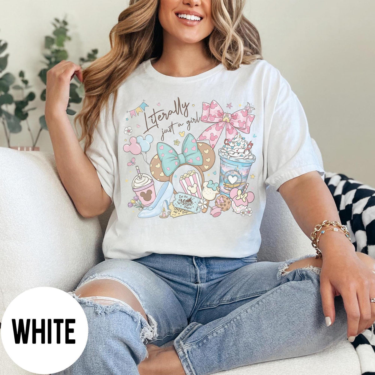 Literally Just A Girl Magic Kingdom — Gildan Sweatshirt fan art by Snagva (3)
