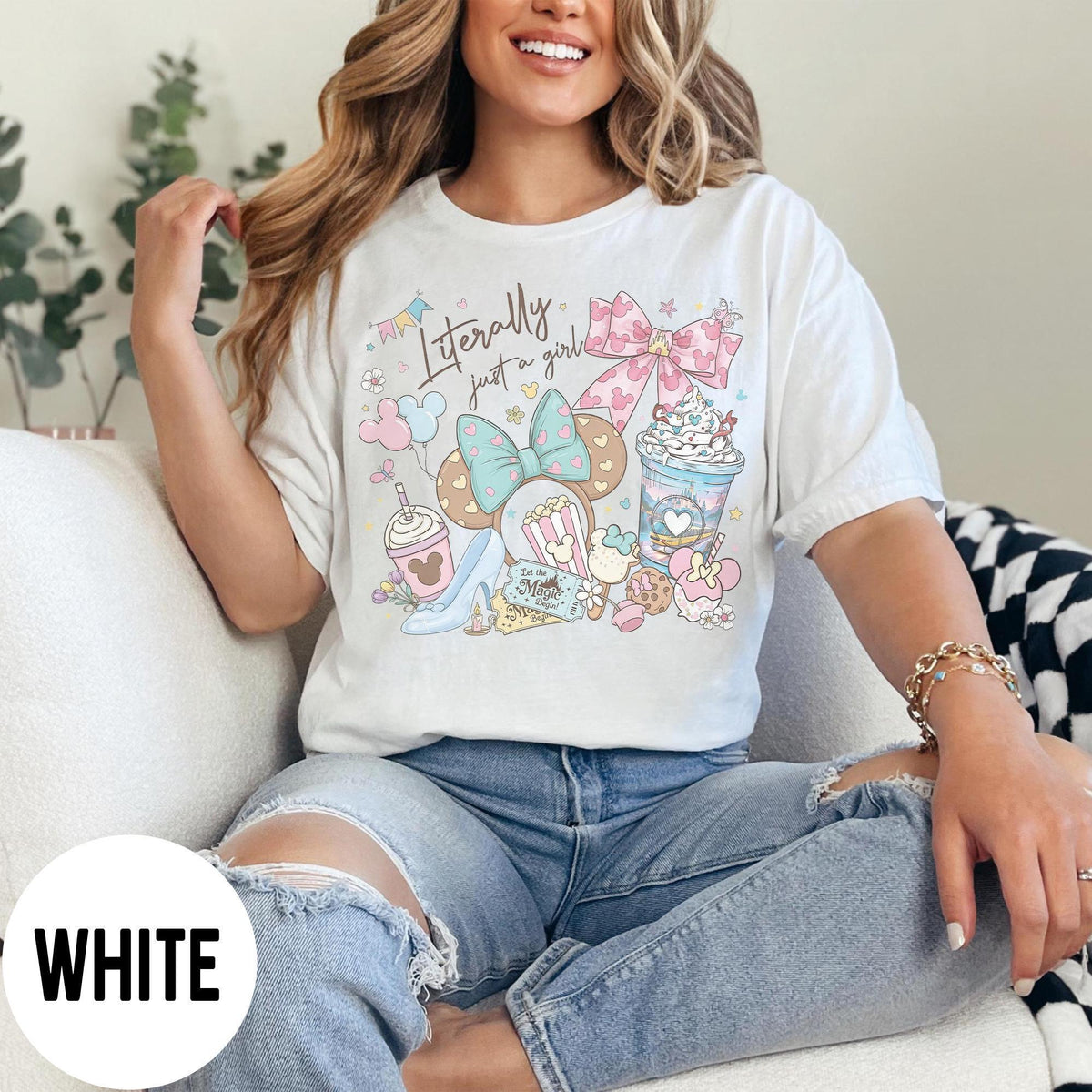 Literally Just A Girl Magic Kingdom — Comfort Colors Tee fan art by Snagva (3)