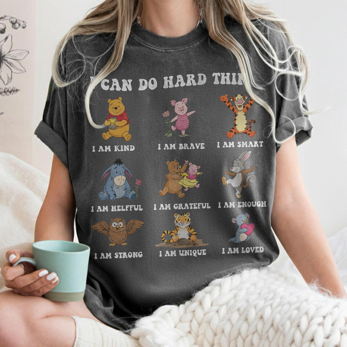 Comfort Colors I Can Do Hard Things — Bella+Canvas Tee fan art by Snagva (4)