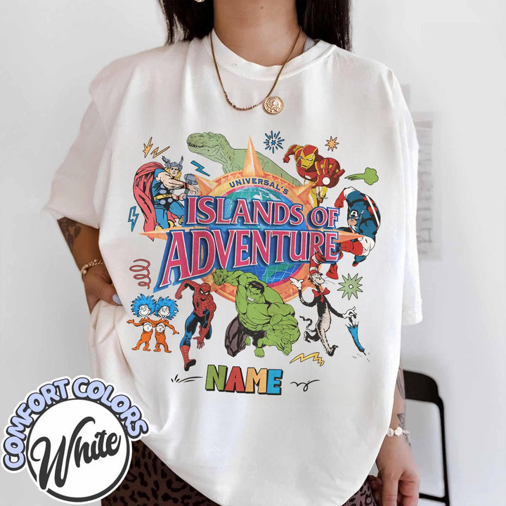 Retro Universal Studios Islands of Adventure — Bella+Canvas Tee fan art by Snagva