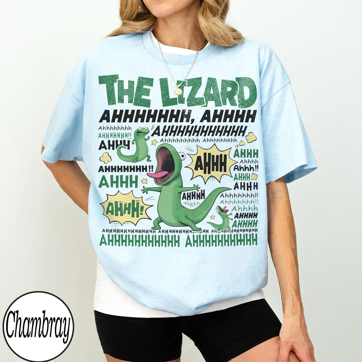 The Lizard Ahhhhh Meme Comfort Colors — Comfort Colors Tee fan art by Snagva (8)