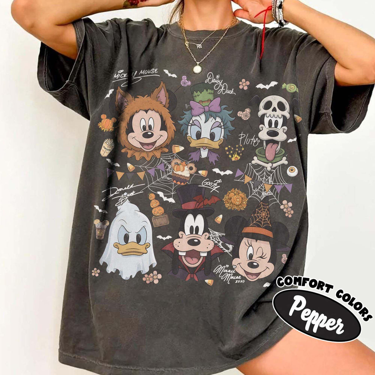 Comfort Color® Coquette Bows Disney Halloween Birthday — Bella+Canvas Tee fan art by Snagva (2)