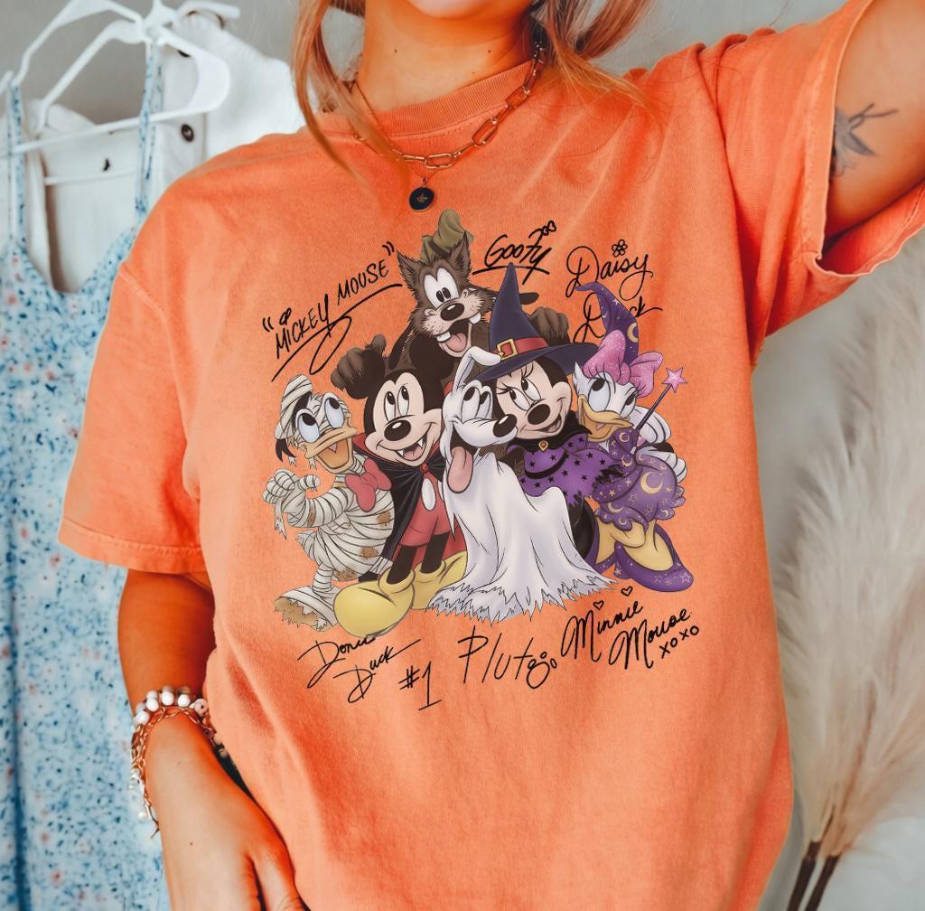 Comfort Colors Mickey & Friends Signature Halloween — Comfort Colors Tee fan art by Snagva (4)