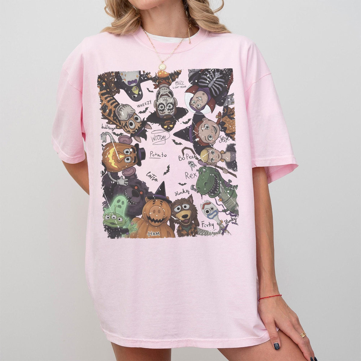 Retro Disney Toy Story Signature Halloween — Bella+Canvas Tee fan art by Snagva (4)
