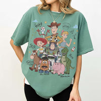 Retro Toy Story Characters Comfort Colors — Gildan Hoodie fan art by Snagva (5)
