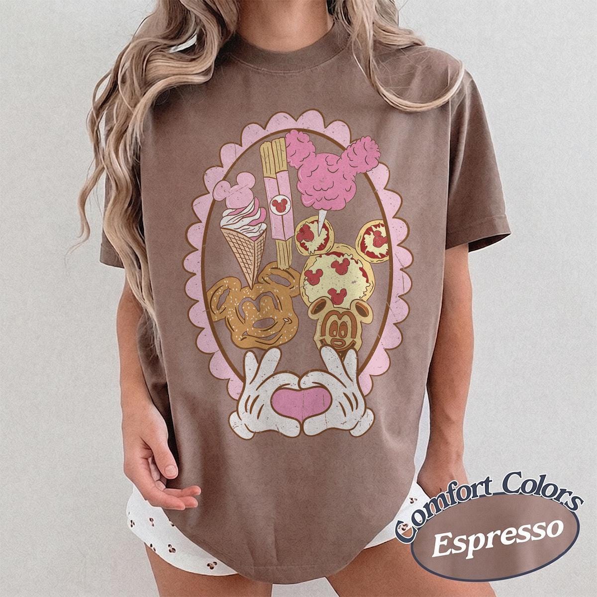 Retro Mickey Mouse Treats — Bella+Canvas Tee fan art by Snagva (5)