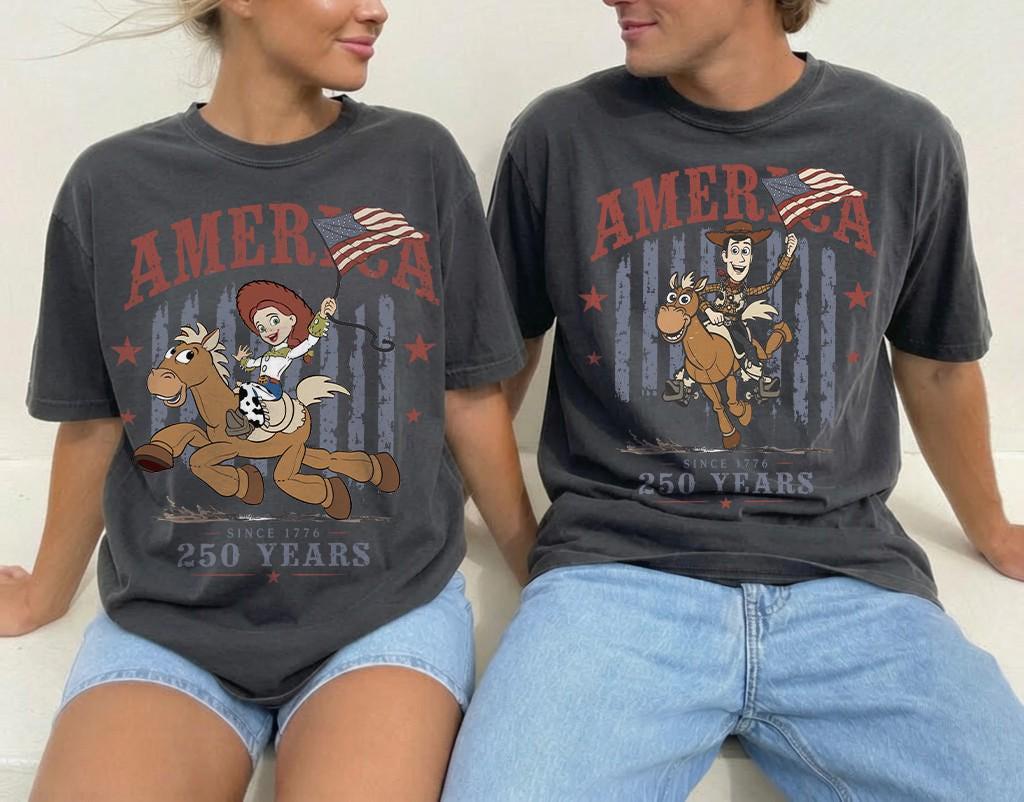 Woody Jessie Toy Story Patriotic — Comfort Colors Tee fan art by Snagva