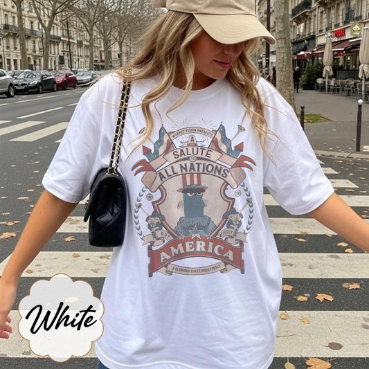 Comfort Colors A Salute To All Nations Mostly America — Bella+Canvas Tee