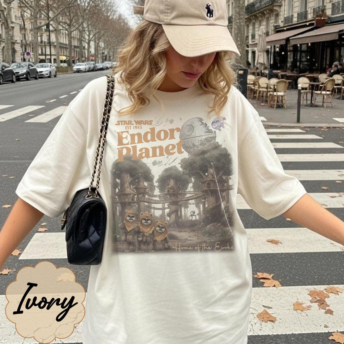 Retro Star Wars Endor Ewok Planet — Comfort Colors Tee fan art by Snagva