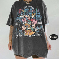 Retro Disneyworld Est 1971 Mickey Minnie Group — Gildan Sweatshirt fan art by Snagva (4)