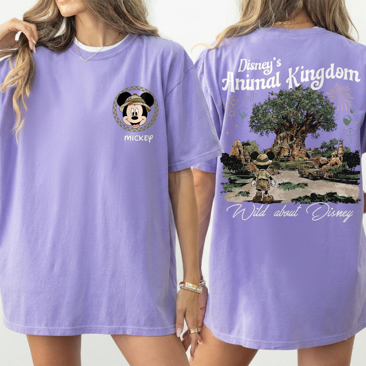 2-Sided Comfort Colors Disney Animal Kingdom Safari Shirts — Comfort Colors Tee fan art by Snagva (3)