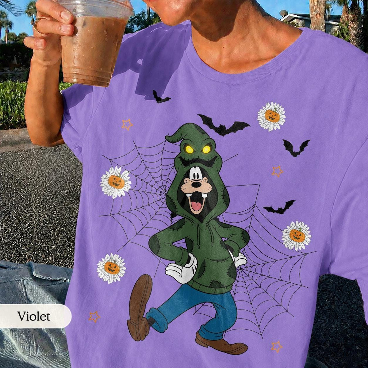 Retro Comfort Colors Mickey & Friends Costume Oogie Boogie B — Gildan Hoodie fan art by Snagva (3)