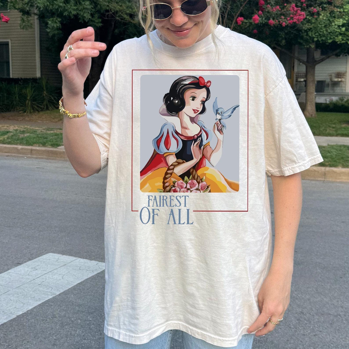 Retro Disney Princess Snow White — Bella+Canvas Tee fan art by Snagva