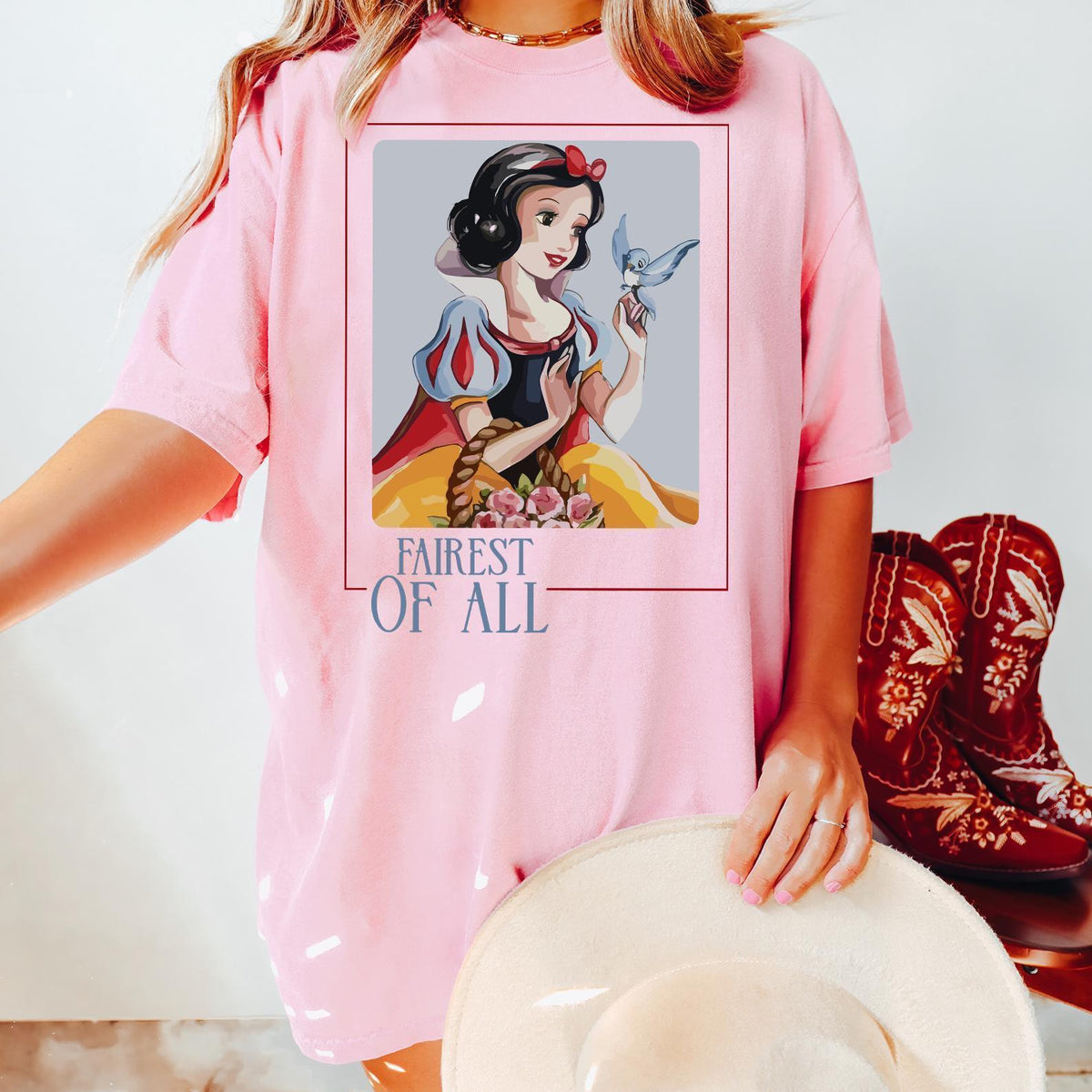 Retro Disney Princess Snow White — Comfort Colors Tee fan art by Snagva (3)