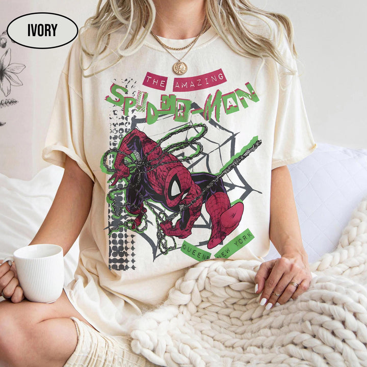Retro Amazing Spider-Man Comfort Colors — Gildan Hoodie fan art by Snagva