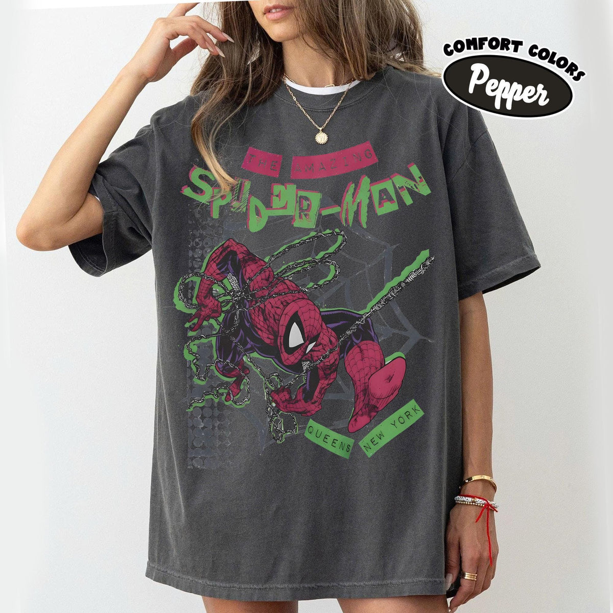 Retro Amazing Spider-Man Comfort Colors — Comfort Colors Tee fan art by Snagva (5)
