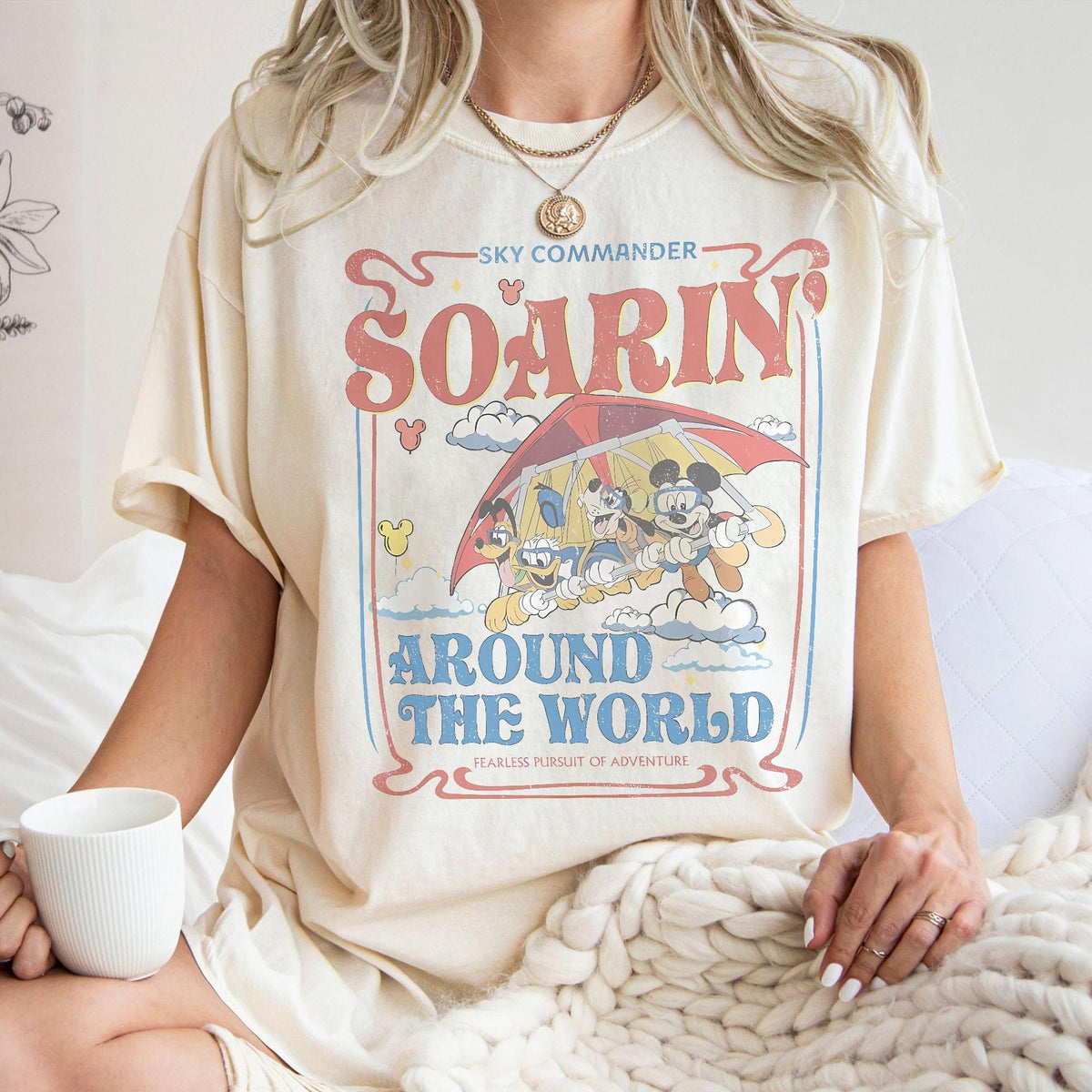 Retro Soarin Around the World — Comfort Colors Tee fan art by Snagva