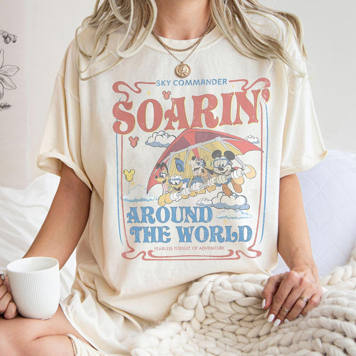 Retro Soarin Around the World — Comfort Colors Tee fan art by Snagva