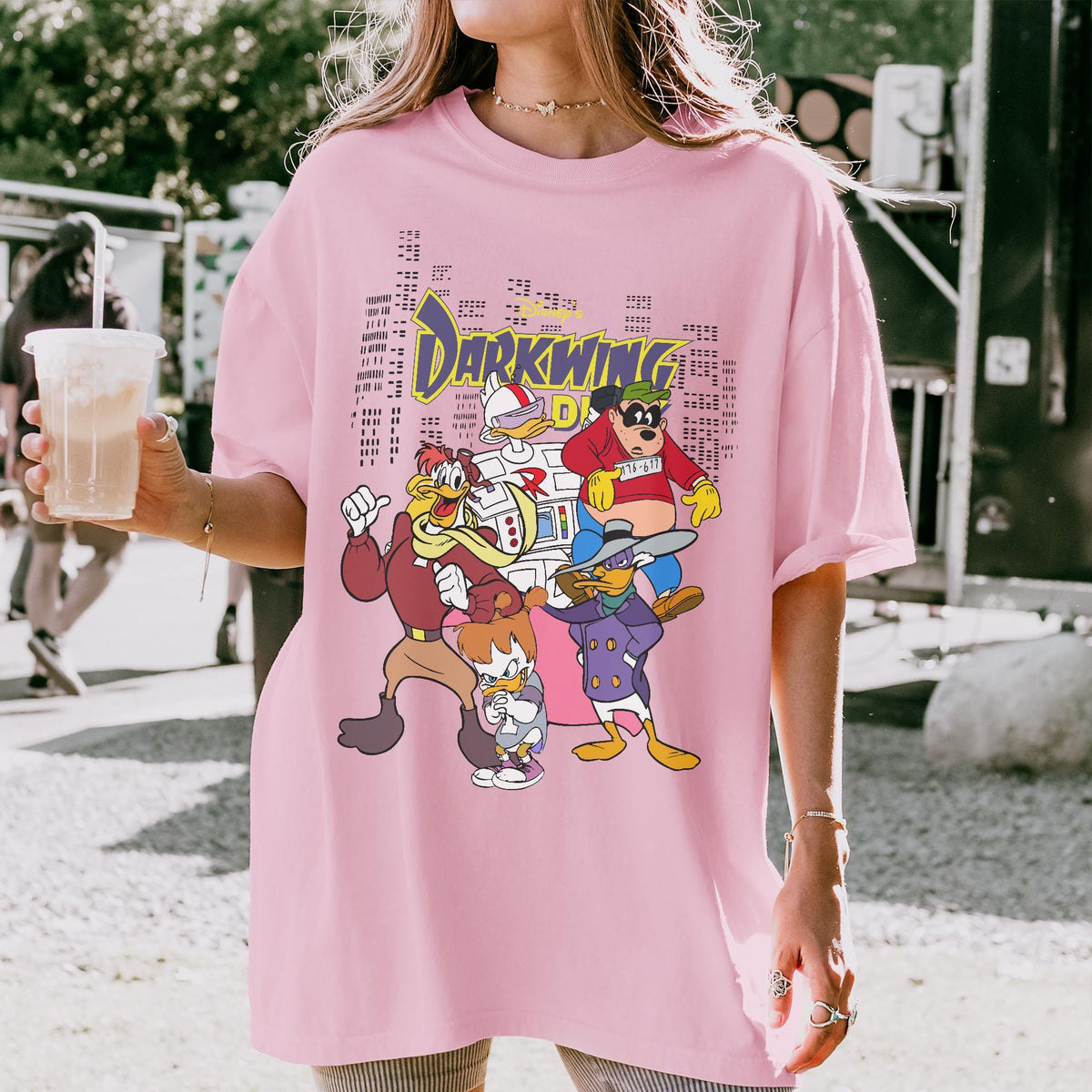 Retro Disney Darkwing Duck — Bella+Canvas Tee fan art by Snagva (3)