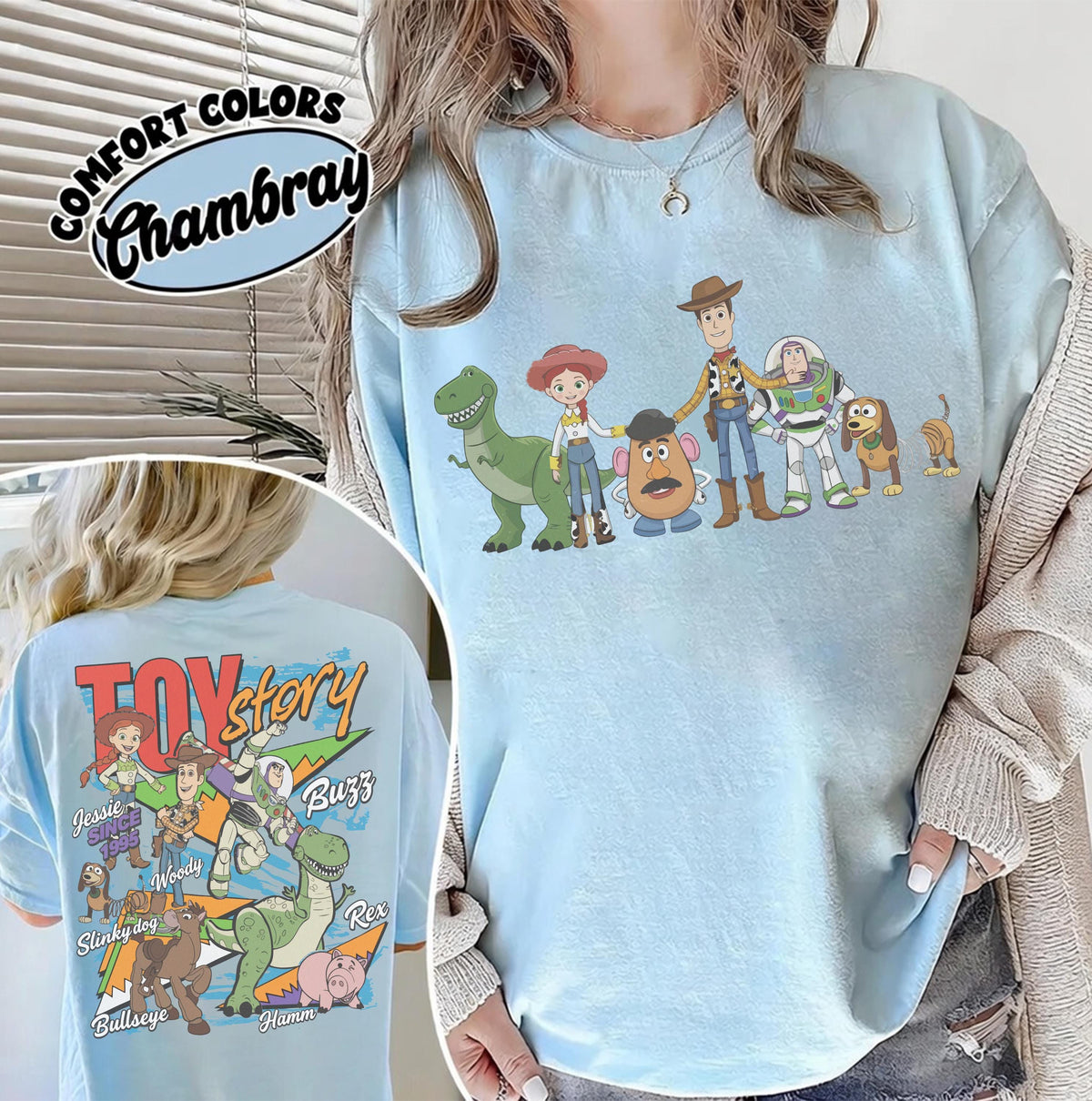 Toy Story 1995 Retro Comfort Colors — Bella+Canvas Tee fan art by Snagva (4)