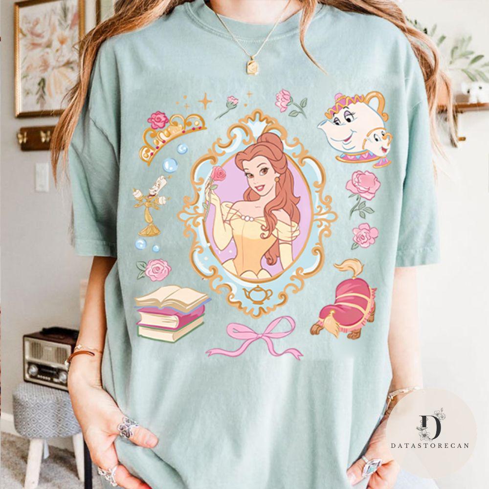 Coquette Disney Belle Princess — Gildan Sweatshirt fan art by Snagva (4)