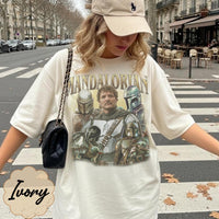 Retro Mandalorian — Bella+Canvas Tee fan art by Snagva