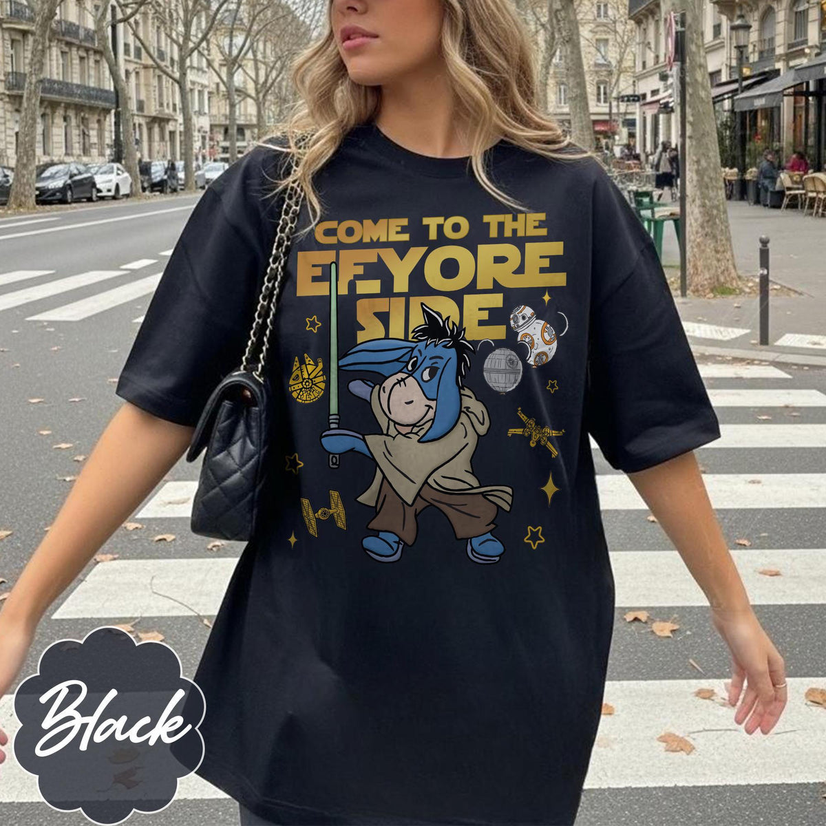 Fun Come To The Eeyore Side — Bella+Canvas Tee fan art by Snagva