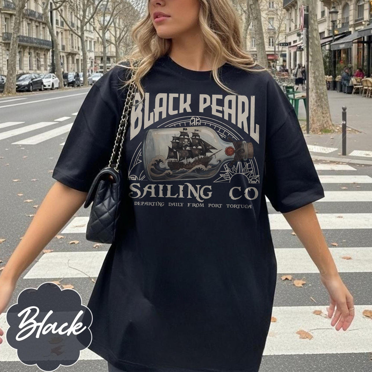 Disney Pirates Black Pearl Sailing and Co — Gildan Hoodie fan art by Snagva
