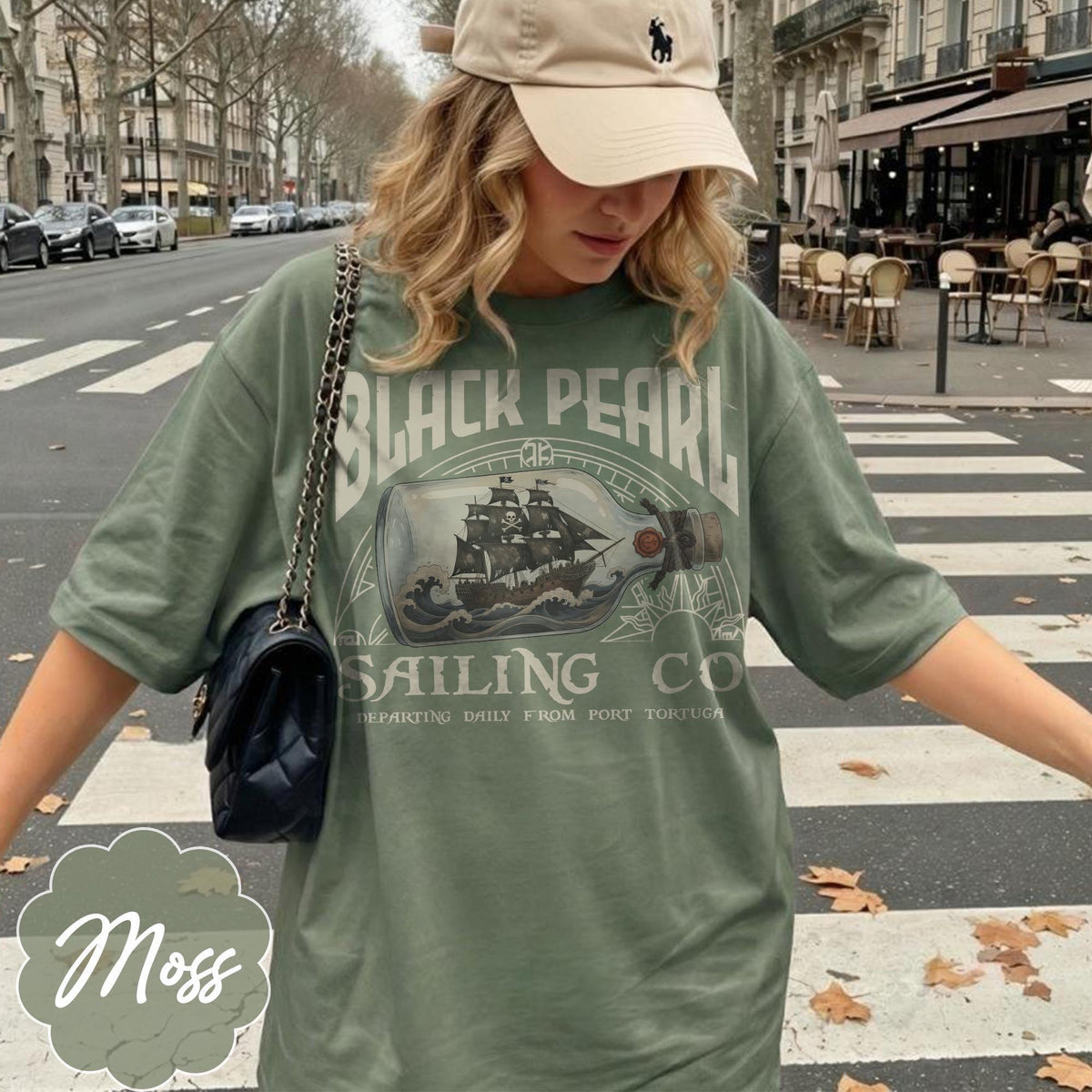 Disney Pirates Black Pearl Sailing and Co — Bella+Canvas Tee fan art by Snagva (2)