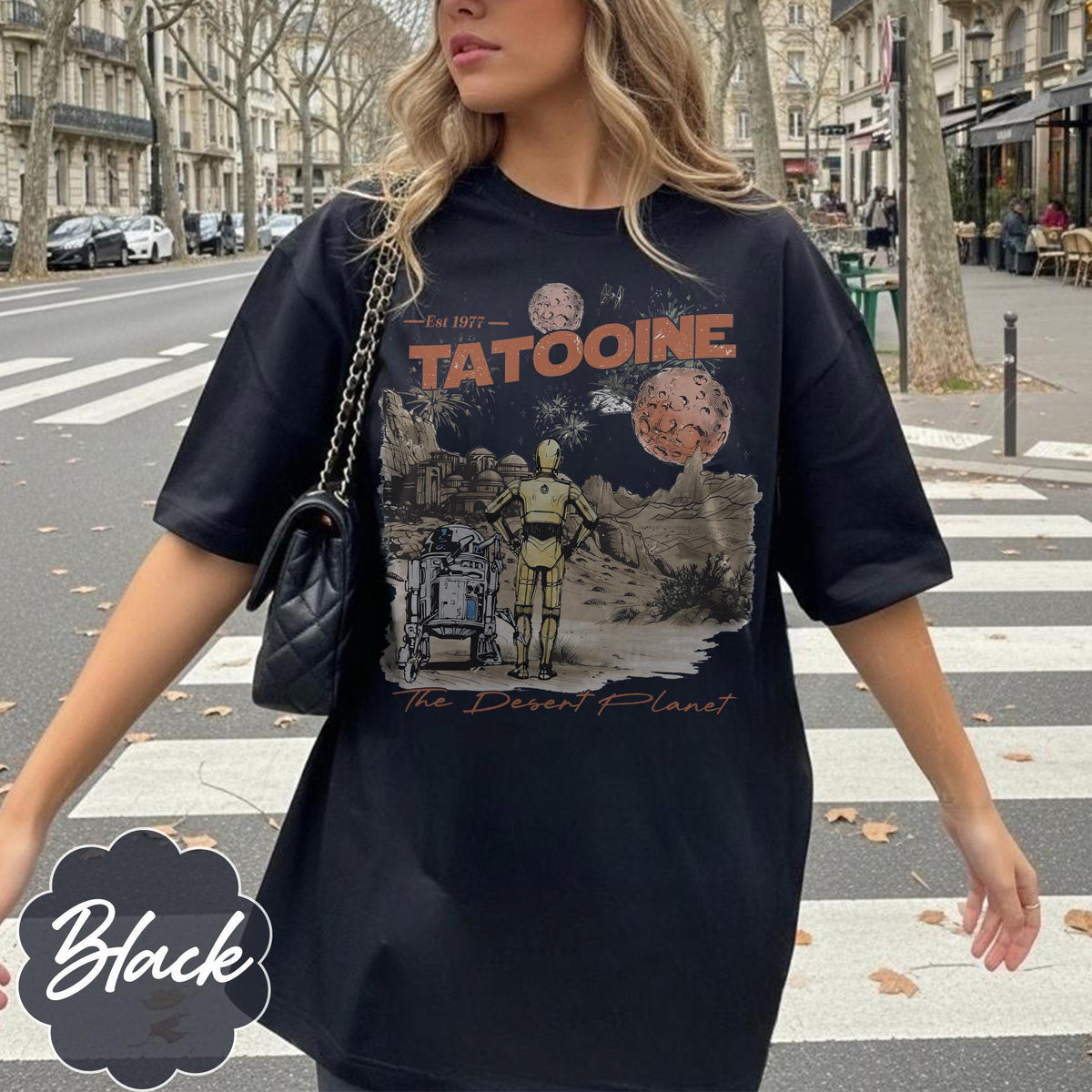 Star Wars Tatooine 1977 The Desert Planet — Gildan Sweatshirt fan art by Snagva (6)