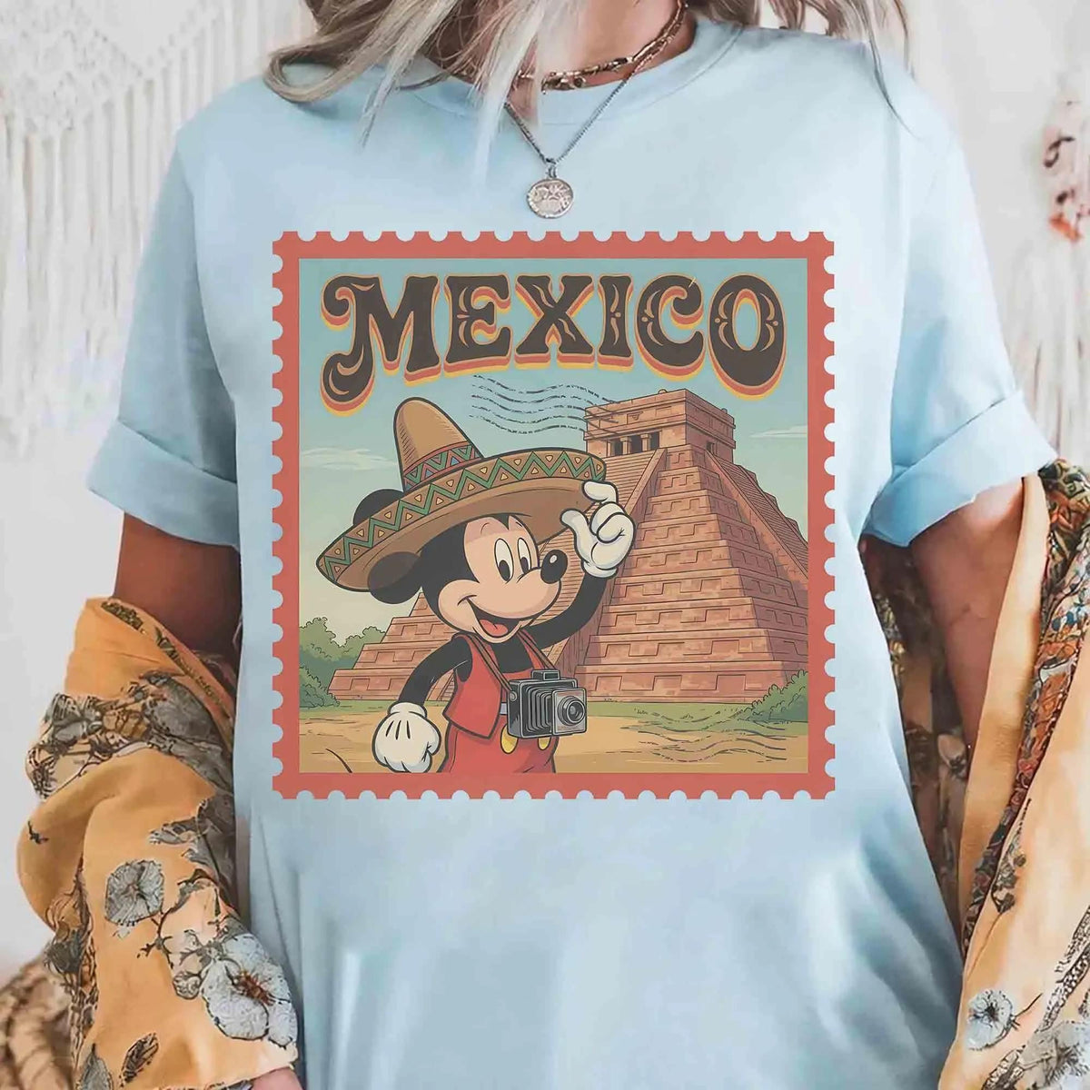 Retro Disney Mickey Mouse Epcot World Showcase — Comfort Colors Tee fan art by Snagva (3)
