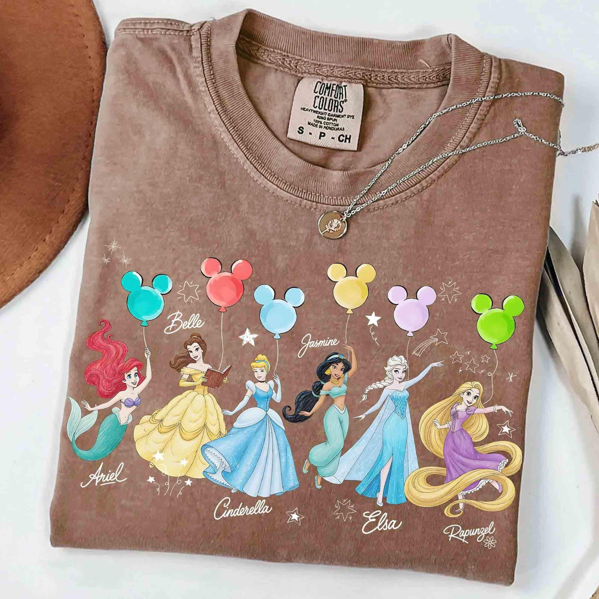Retro Comfort Colors Disney Princess Characters Shirts — Gildan Sweatshirt fan art by Snagva