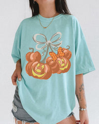 Wartercolor Coquette Mickey Pumpkin Retro — Bella+Canvas Tee fan art by Snagva (3)
