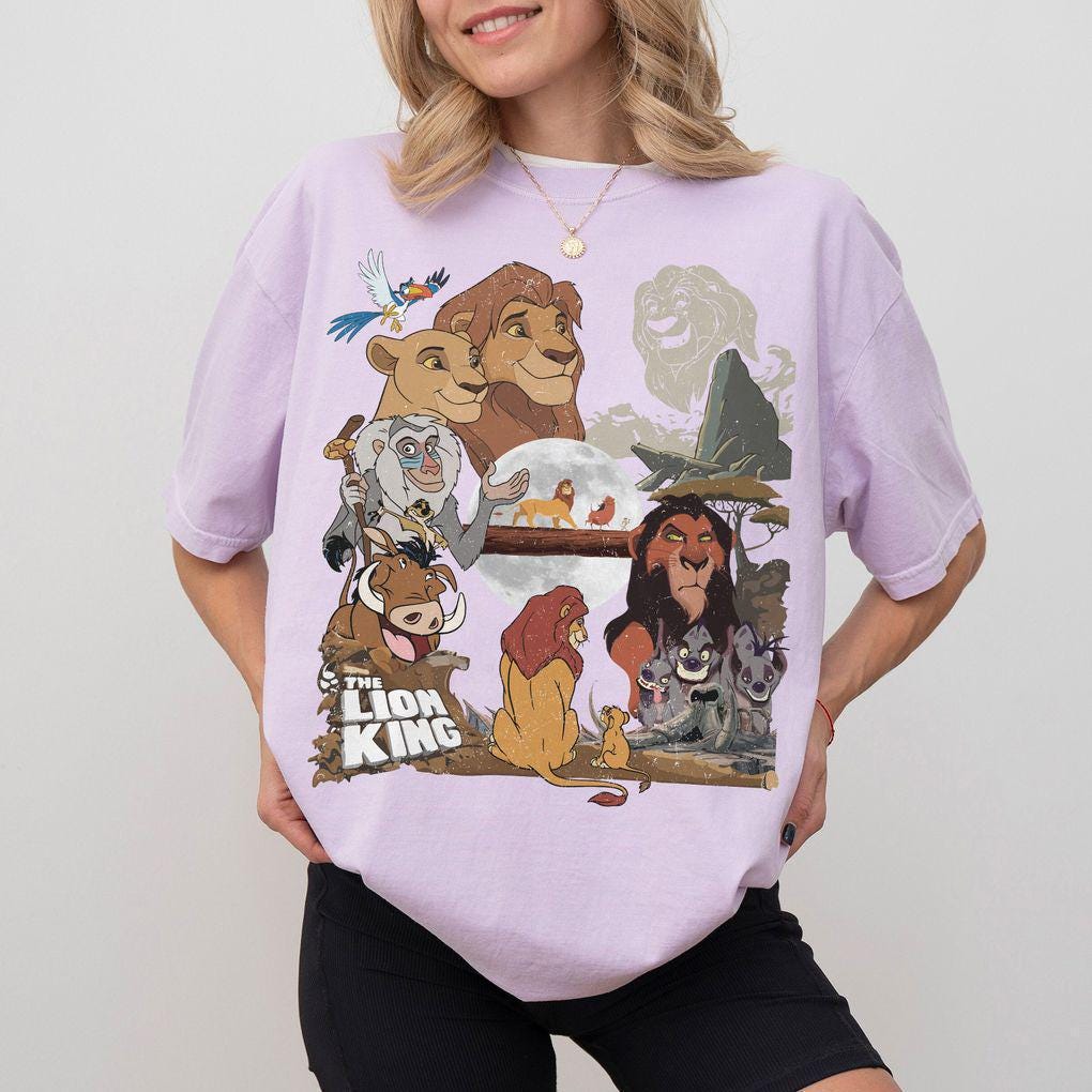 Retro Lion King — Comfort Colors Tee fan art by Snagva (3)