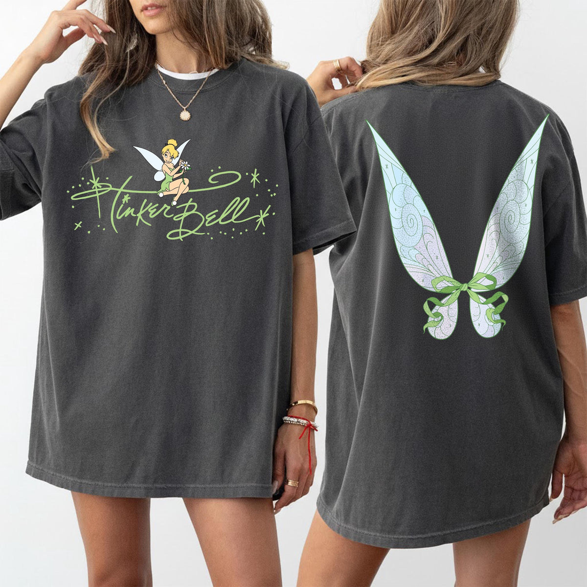 Retro Princess Tinkerbell — Gildan Sweatshirt fan art by Snagva (2)