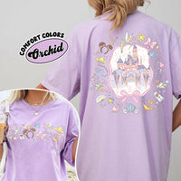 Comfort Colors Retro Disney Coquette Bow Floral 2 Sided — Gildan Sweatshirt fan art by Snagva (4)
