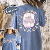 Comfort Colors Retro Disney Coquette Bow Floral 2 Sided — Gildan Sweatshirt fan art by Snagva (5)