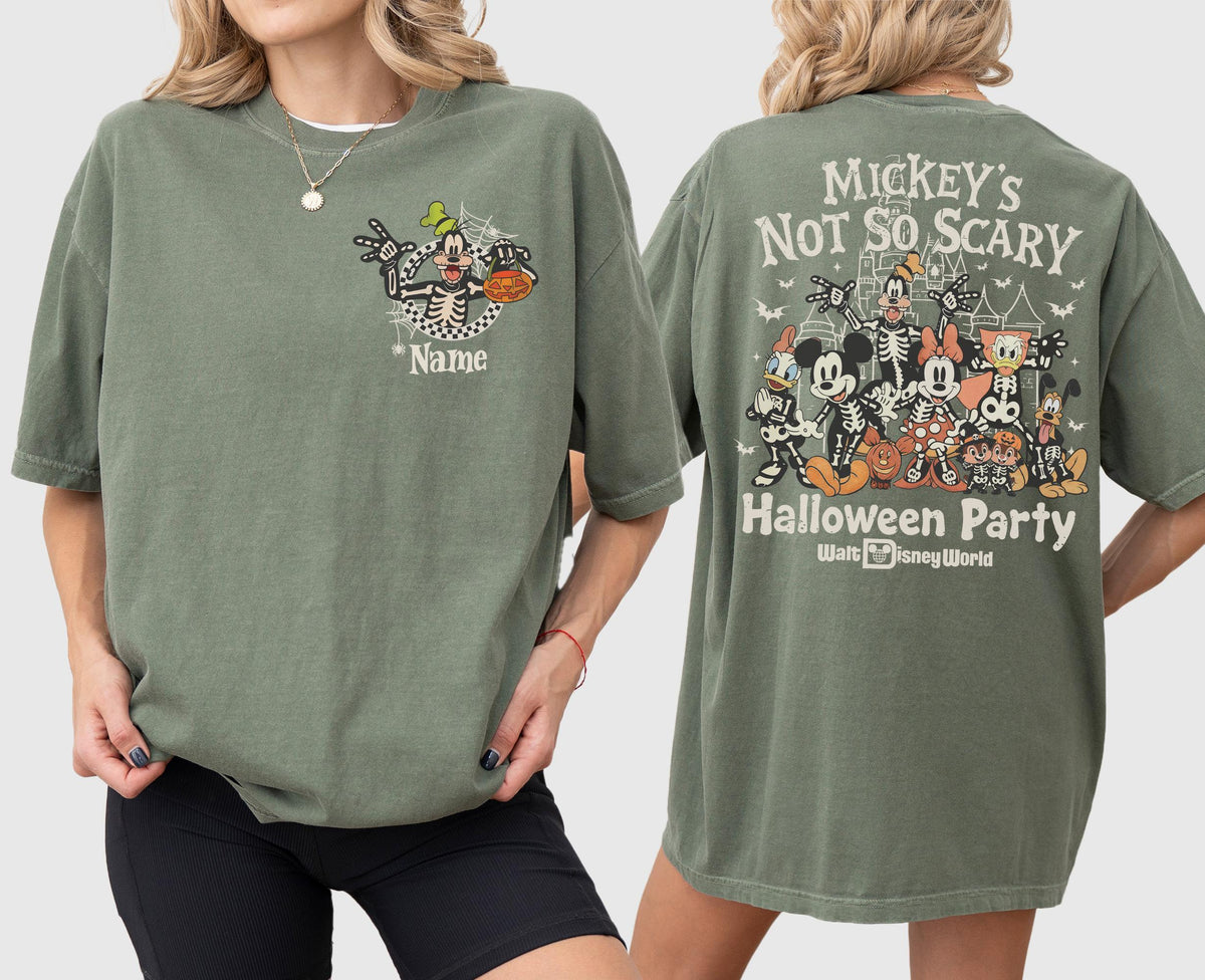 Custom Comfort Colors Mickey's Not So Scary Halloween Party  — Gildan Hoodie fan art by Snagva (5)