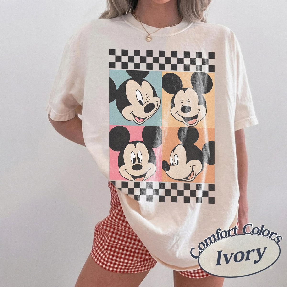 Retro Mickey And Minnie Comfort — Bella+Canvas Tee fan art by Snagva (5)