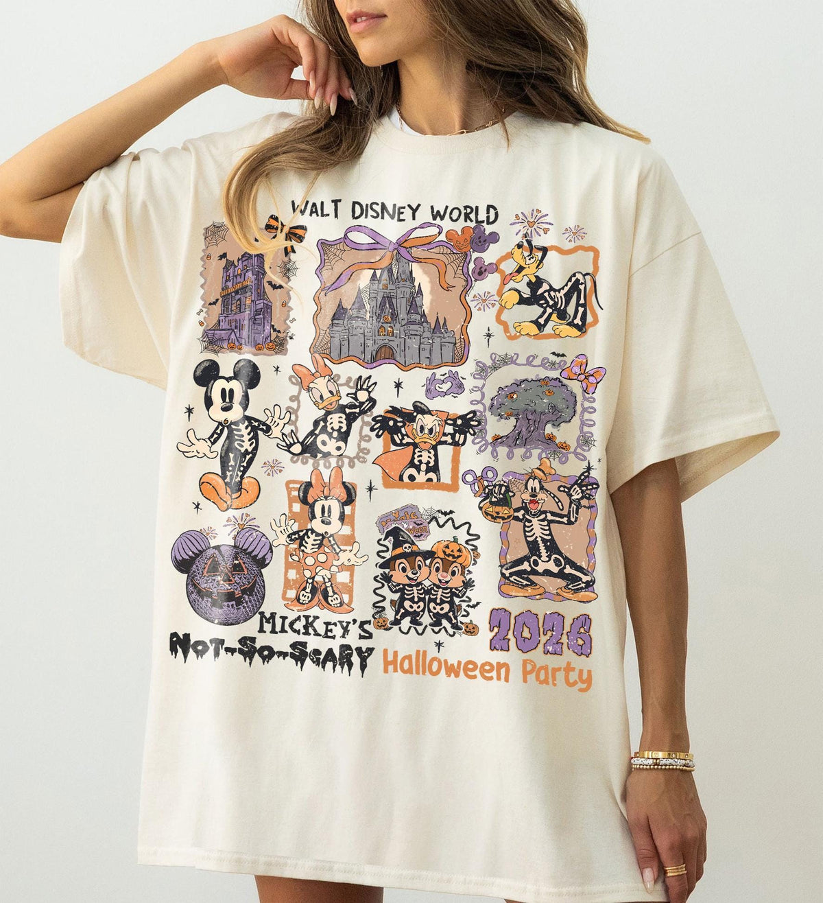 Retro Disneyworld Halloween — Bella+Canvas Tee fan art by Snagva (2)
