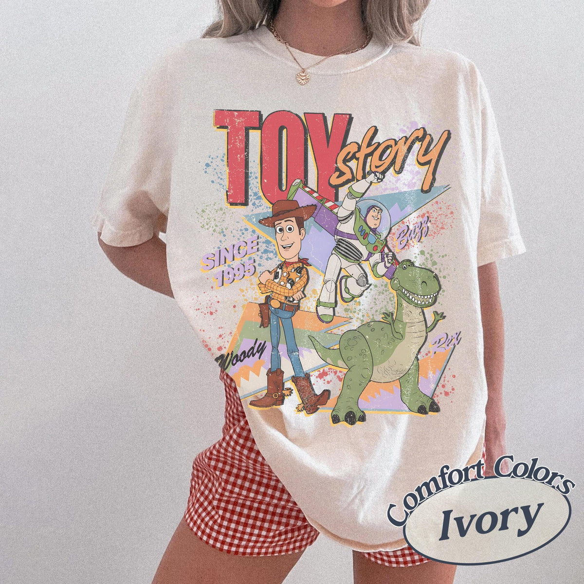 Comfort Colors Toy Story Since 1995 Retro — Bella+Canvas Tee fan art by Snagva