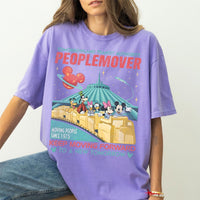 Retro Disney Mickey and Friends Space Mountain Comfort Color — Bella+Canvas Tee fan art by Snagva (5)