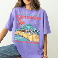 Retro Disney Mickey and Friends Space Mountain Comfort Color — Gildan Hoodie fan art by Snagva (5)