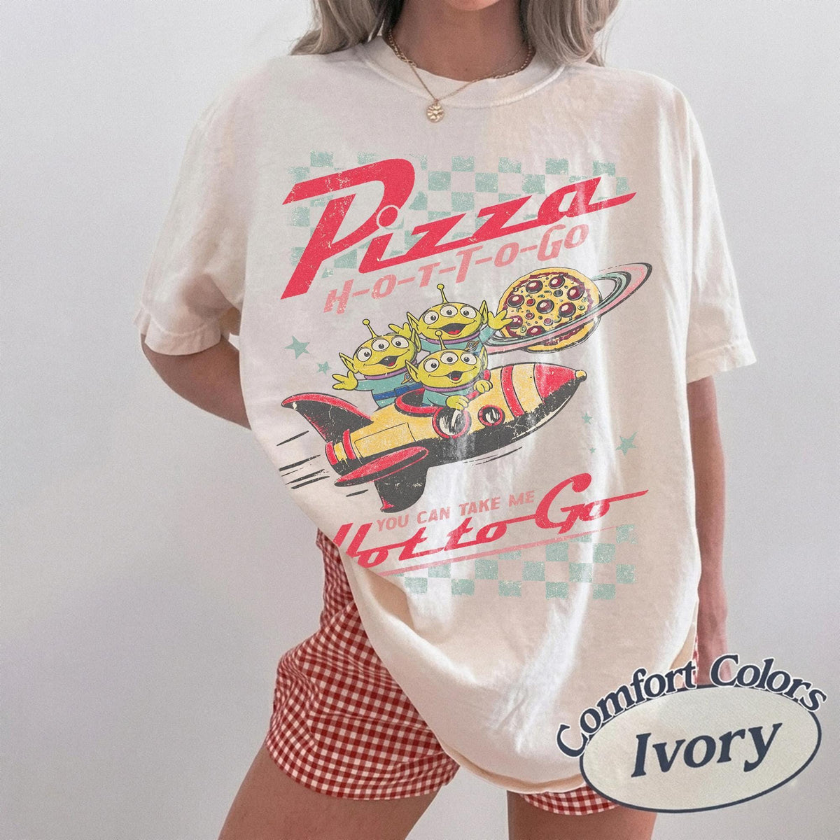 Comfort Colors Pizza Planet Aliens Toy Story — Comfort Colors Tee fan art by Snagva (4)