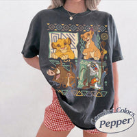 Comfort Colors Retro 90s Lion King Simba Timon Pumbaa — Gildan Sweatshirt fan art by Snagva (2)