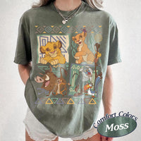 Comfort Colors Retro 90s Lion King Simba Timon Pumbaa — Bella+Canvas Tee fan art by Snagva (4)