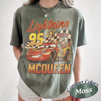 Retro Lightning McQueen Comfort Colors — Bella+Canvas Tee fan art by Snagva (5)