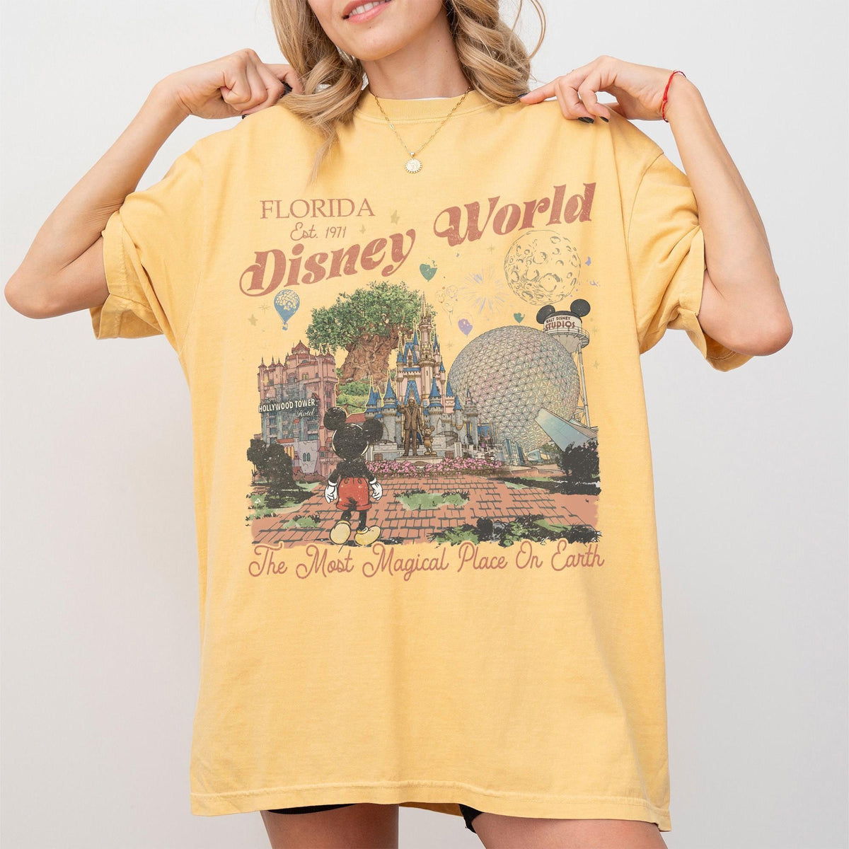 Retro Mickey Disneyworld Comfort Colors — Bella+Canvas Tee fan art by Snagva (7)