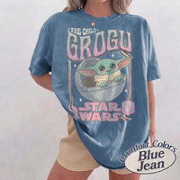 Retro Disney Star Wars Grogu Comfort Colors — Bella+Canvas Tee fan art by Snagva (2)