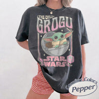 Retro Disney Star Wars Grogu Comfort Colors — Bella+Canvas Tee fan art by Snagva (3)